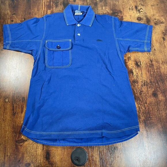 JUNYAWATANABE COMME des GARCONS MAN X LACOSTE‎ Polo Shirt S Navy Authentic Used - Picture 1 of 8